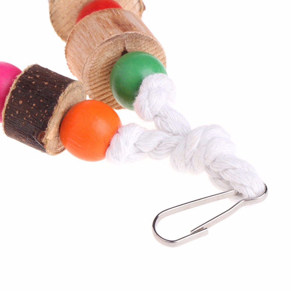 Colorful Hanging Cage Parrot Toy