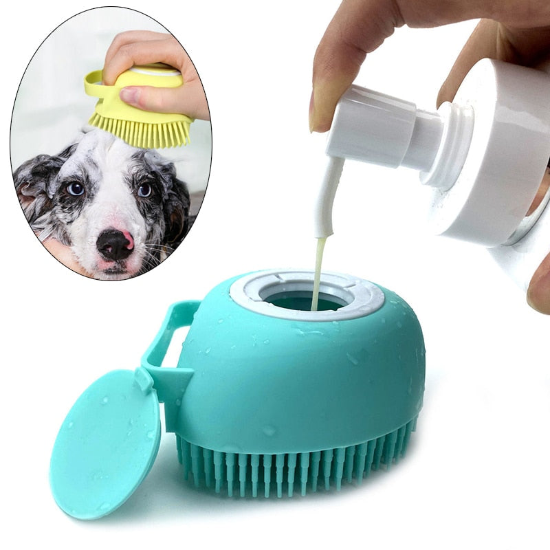 Pet Bath Massage Glove/Brush (Soft Safety Silicone)