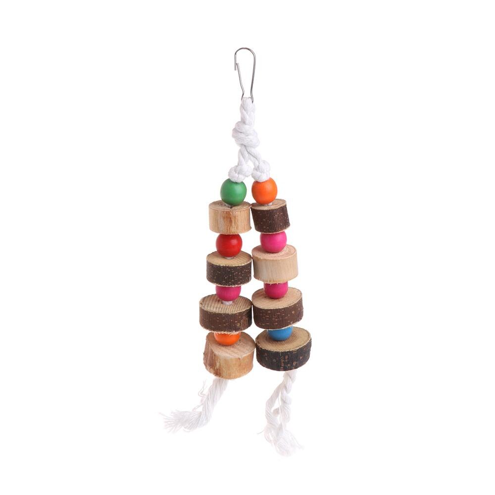 Colorful Hanging Cage Parrot Toy