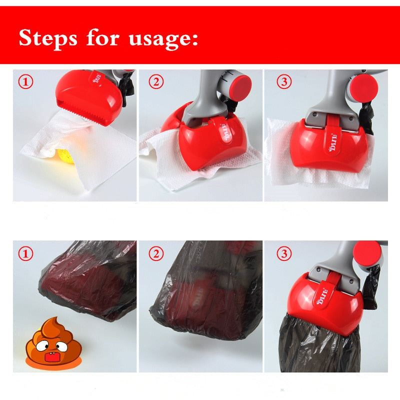 2 In 1 Pet Pooper Scooper with bag