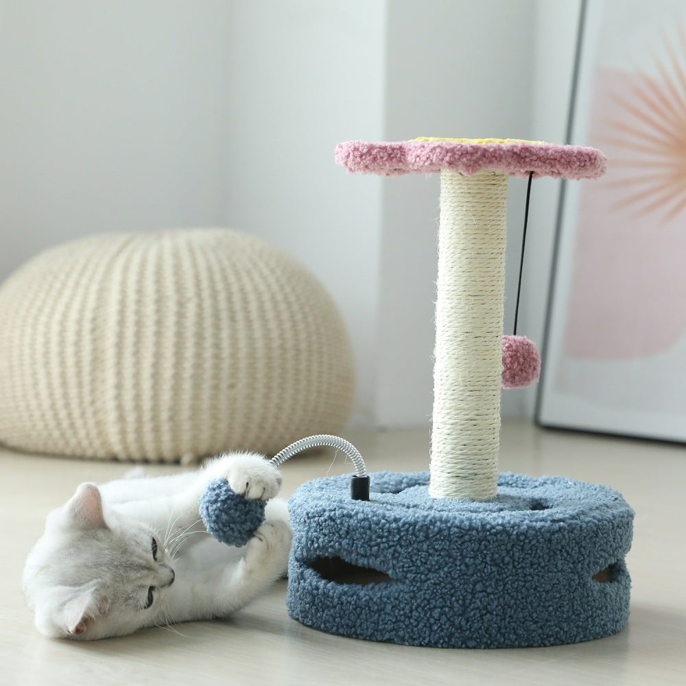 Cat Scratching Tree with Column and sisal