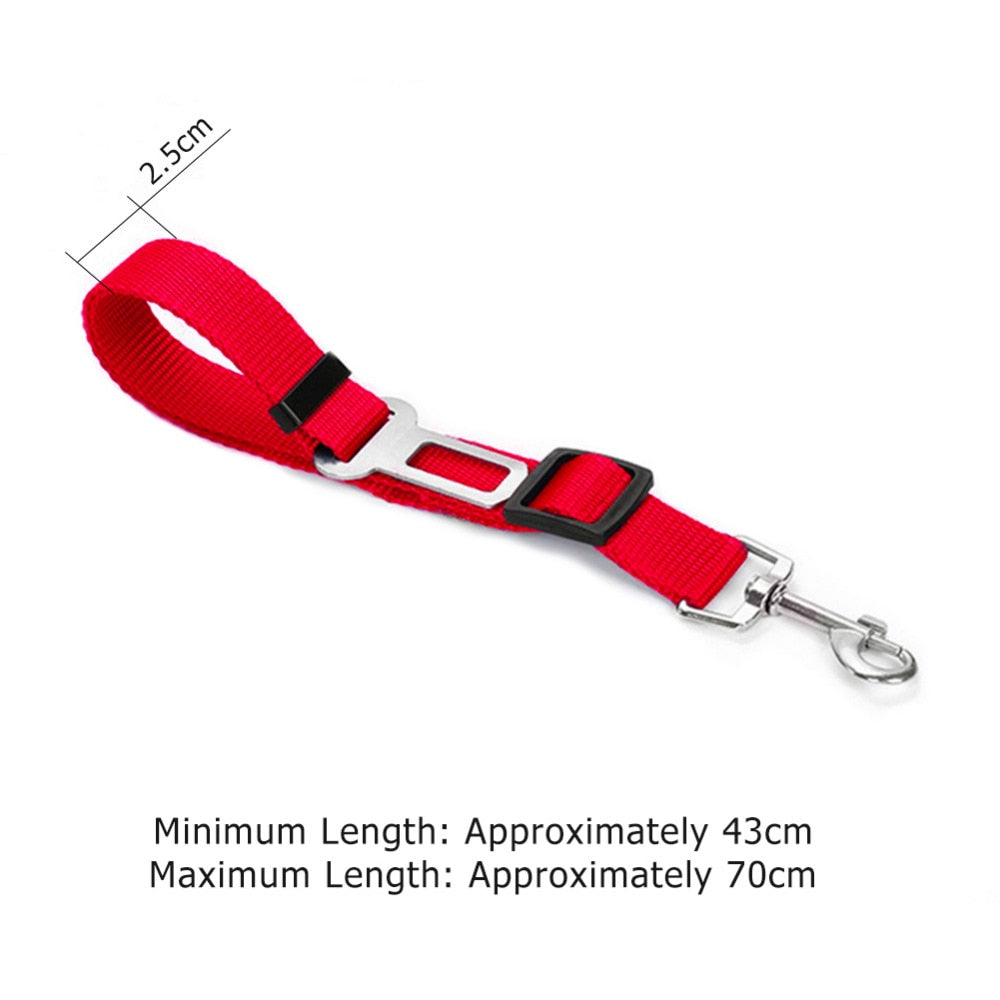 43-70cm Adjustable Dog Car Safety Seat Belt