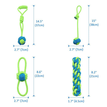 Multi-functional Dog rope chewing toy