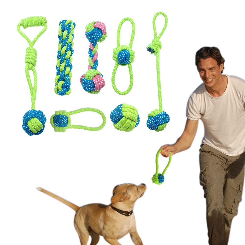 Multi-functional Dog rope chewing toy