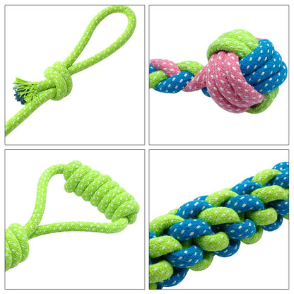 Multi-functional Dog rope chewing toy