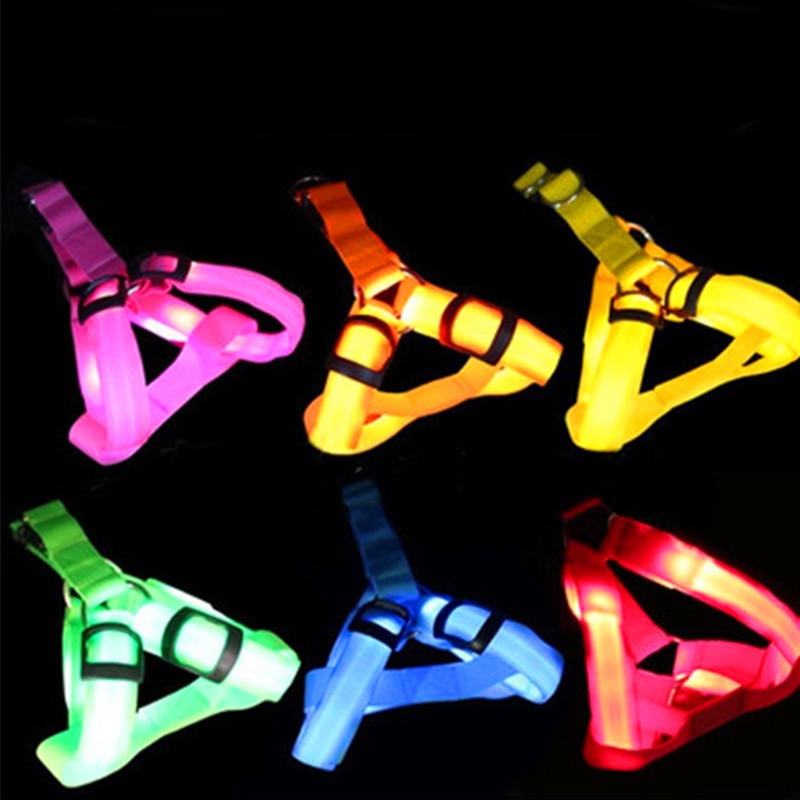 Nylon Pet Safety LED Harness For Dogs