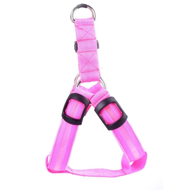 Nylon Pet Safety LED Harness For Dogs