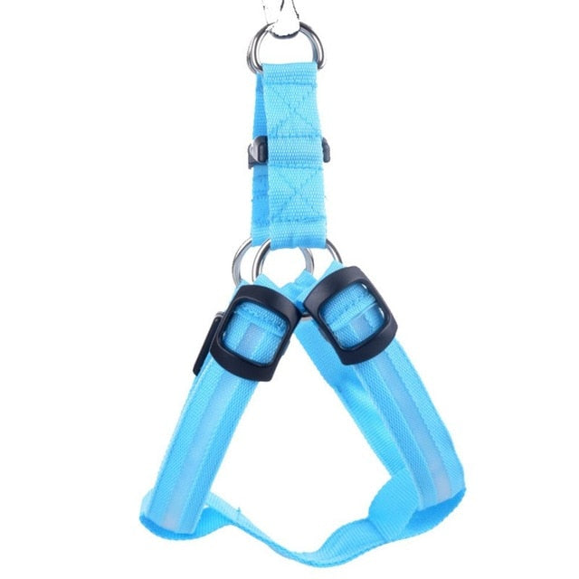 Nylon Pet Safety LED Harness For Dogs